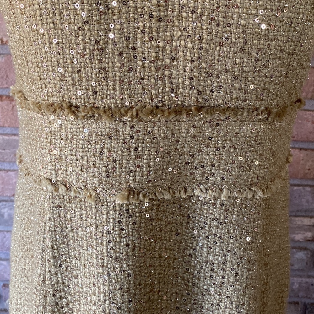 Michael Michael Kors Sequined Camel Hair Dress 8P NWT - Picture 5 of 16